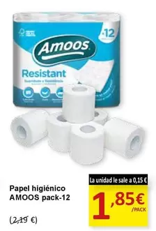 Oferta de Amoos - Papel Higiénico por 1,85€ en SPAR