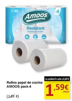 Oferta de Amoos -  Rollos Papel De Cocina por 1,59€ en SPAR