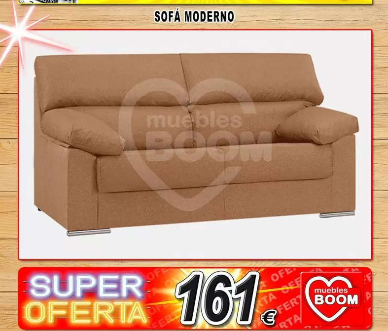 Oferta de Sofa Moderno por 161€ en Muebles Boom