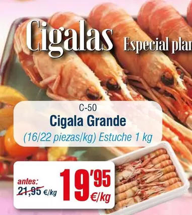 Oferta de Special - Cigala Grande por 19,95€ en Abordo