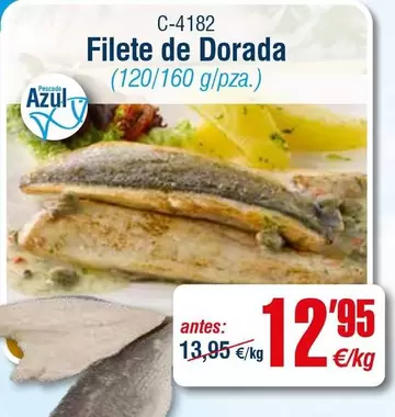 Oferta de Dorada - Filete De Dorada por 12,95€ en Abordo