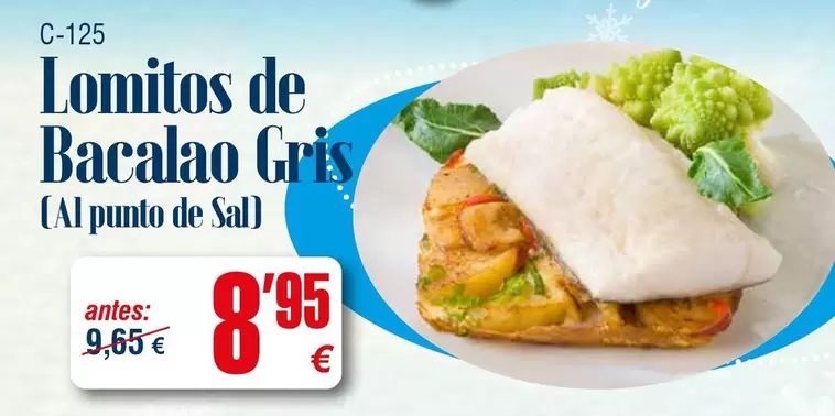 Oferta de Lomitos De Bacalao Gris por 8,95€ en Abordo