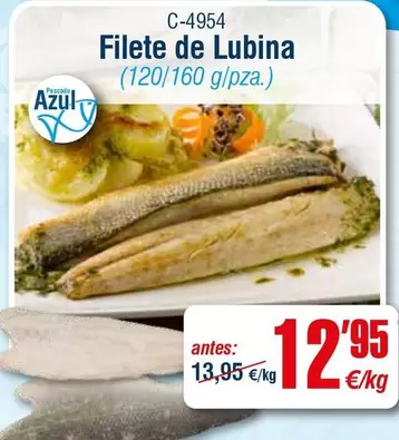 Oferta de Filete De Lubina por 12,95€ en Abordo