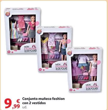 Oferta de One - Conjunto Muñeca Fashion Con 2 Vestidos por 9,99€ en Alcampo