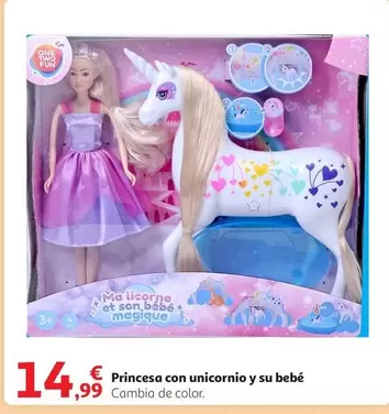 Oferta de One Two Fun - Princesa Con Unicornio Y Su Bebé por 14,99€ en Alcampo