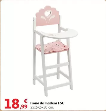 Oferta de Trona De Madera Fsc por 18,99€ en Alcampo