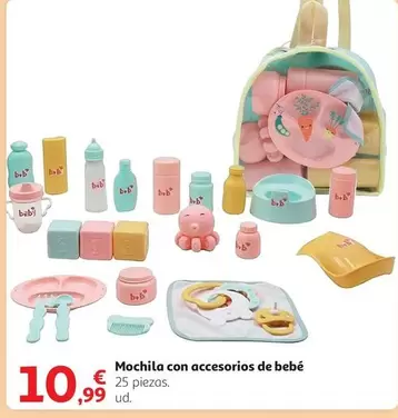 Oferta de Mochila Con Accesorios De Bebe por 10,99€ en Alcampo