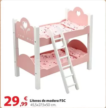 Oferta de Literas De Madera por 29,99€ en Alcampo