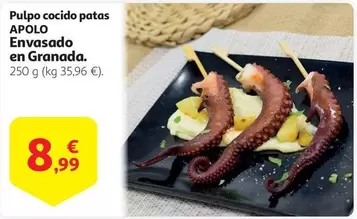 Oferta de Pulpo -  Cocido Patas Envasado En Granada por 8,99€ en Alcampo