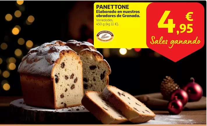 Oferta de Panettone por 4,95€ en Alcampo