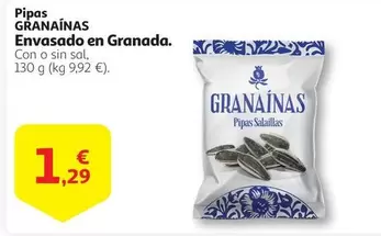 Oferta de Pipas Envasado En Granada por 1,29€ en Alcampo