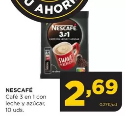 Oferta de Nescafé - Café 3 En 1 Con Leche Y Azúcar por 2,69€ en Alimerka