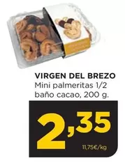 Oferta de Virgen Del Brezo - Mini Palmeritas 1/2 Bano Cacao por 2,35€ en Alimerka