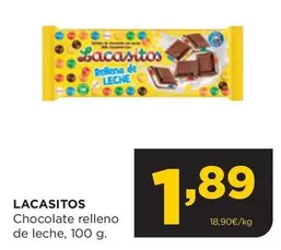 Oferta de Lacasitos - Chocolate Relleno De Leche por 1,89€ en Alimerka