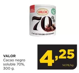 Oferta de Valor - Cacao Negro Soluble 70% por 4,25€ en Alimerka