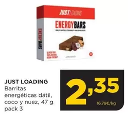 Oferta de Just loading - Barritas Energeticas Datil por 2,35€ en Alimerka