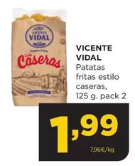 Oferta de Vicente Vidal - Patatas Fritas Estilo Caseras por 1,99€ en Alimerka