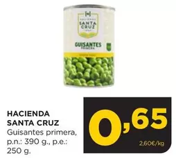 Oferta de Santa Cruz - Hacienda por 0,65€ en Alimerka