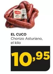 Oferta de El Cuco - Chorizo Asturiano por 10,95€ en Alimerka