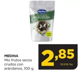 Oferta de Medina - Mix Frutos Secos Crudos Con Arandanos por 2,85€ en Alimerka