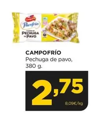 Oferta de Campofrío - Pechuga De Pavo por 2,75€ en Alimerka