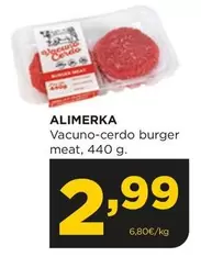 Oferta de Alimerka - Vacuno-cerdo Burger Meat por 2,99€ en Alimerka