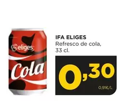 Oferta de Ifa Eliges - Refresco De Cola por 0,3€ en Alimerka