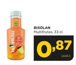 Oferta de Bisolán - Multifrutas por 0,87€ en Alimerka