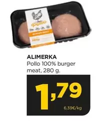 Oferta de Alimerka - Pollo 100% Burger Meat por 1,79€ en Alimerka