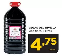 Oferta de Vegas del Rivillas - Vino Tinto por 4,75€ en Alimerka