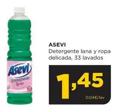 Oferta de Asevi - Detergente Lana Y Ropa Delicada por 1,45€ en Alimerka