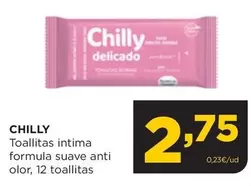 Oferta de Chilly - Toallitas Intima Formula Suave Anti Olor por 2,75€ en Alimerka