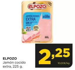 Oferta de Elpozo - Jamon Cocido Extra por 2,25€ en Alimerka