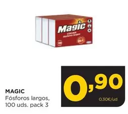 Oferta de Fósforos Largos por 0,9€ en Alimerka