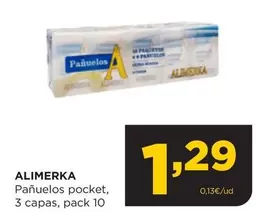 Oferta de Alimerka - Panuelos Pocket por 1,29€ en Alimerka