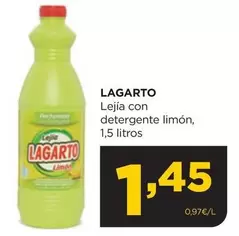 Oferta de Lagarto - Lejía Con Detergente Limón por 1,45€ en Alimerka