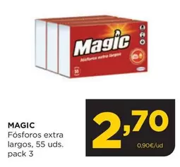 Oferta de Magic - Fósforos Extra Largos por 2,7€ en Alimerka