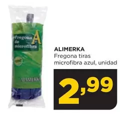 Oferta de Alimerka - Fregona Tiras Microfibra Azul por 2,99€ en Alimerka