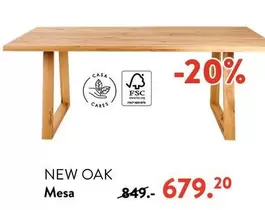 Oferta de New Oak -  Mesa por 679,2€ en Casa