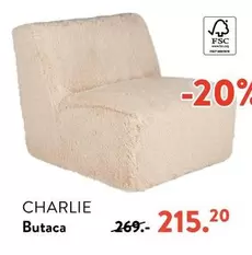 Oferta de Charlie - Butaca por 215€ en Casa