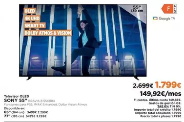 Oferta de Visión - Televisor Qled por 1799€ en El Corte Inglés