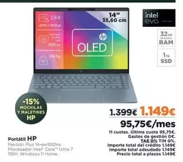 Oferta de 1800 - Portátil por 1149€ en El Corte Inglés