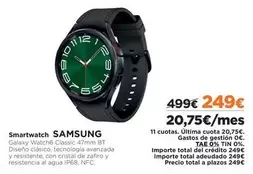 Oferta de Samsung - Smartwatch por 249€ en El Corte Inglés