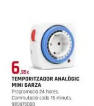 Oferta de Garza - Temporitzador Analógic Mini por 6,95€ en Fes Més