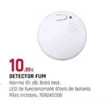 Oferta de Detector Fum  por 10,95€ en Fes Més