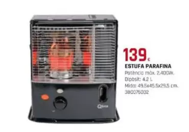 Oferta de Estufa Parafina por 139€ en Fes Més