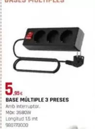 Oferta de Base Multiple 3 Preses por 5,95€ en Fes Més