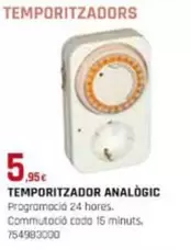 Oferta de Temporitzador Analógic por 5,95€ en Fes Més