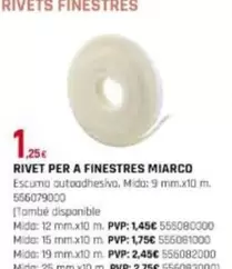 Oferta de Miarco - Rivet Per A Finestres por 1,25€ en Fes Més