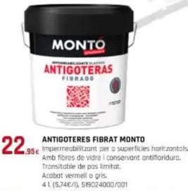 Oferta de Monto - Antigoteres Fibrat por 22,95€ en Fes Més